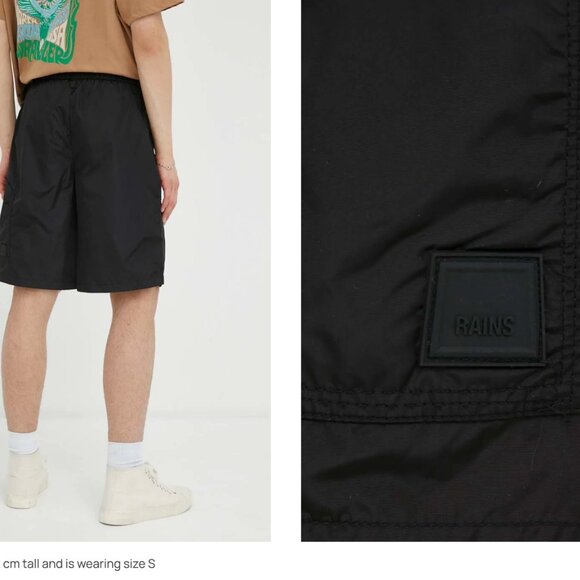 NEW W/TAGS Rains shorts 18920 black - Picture 5 of 6